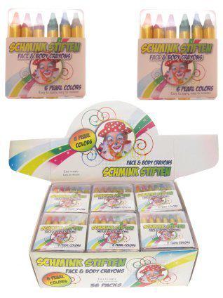 6  stiften pearl kleur